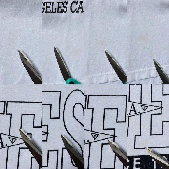 90s vintage Guess crop t-shirt 1992 USA Los Angeles California short. - Picture 6 of 6